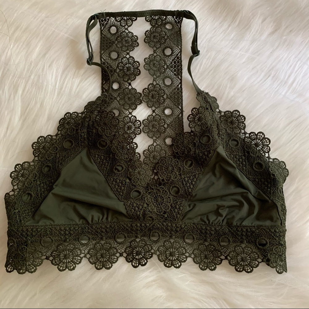 Aerie green lacy bralette